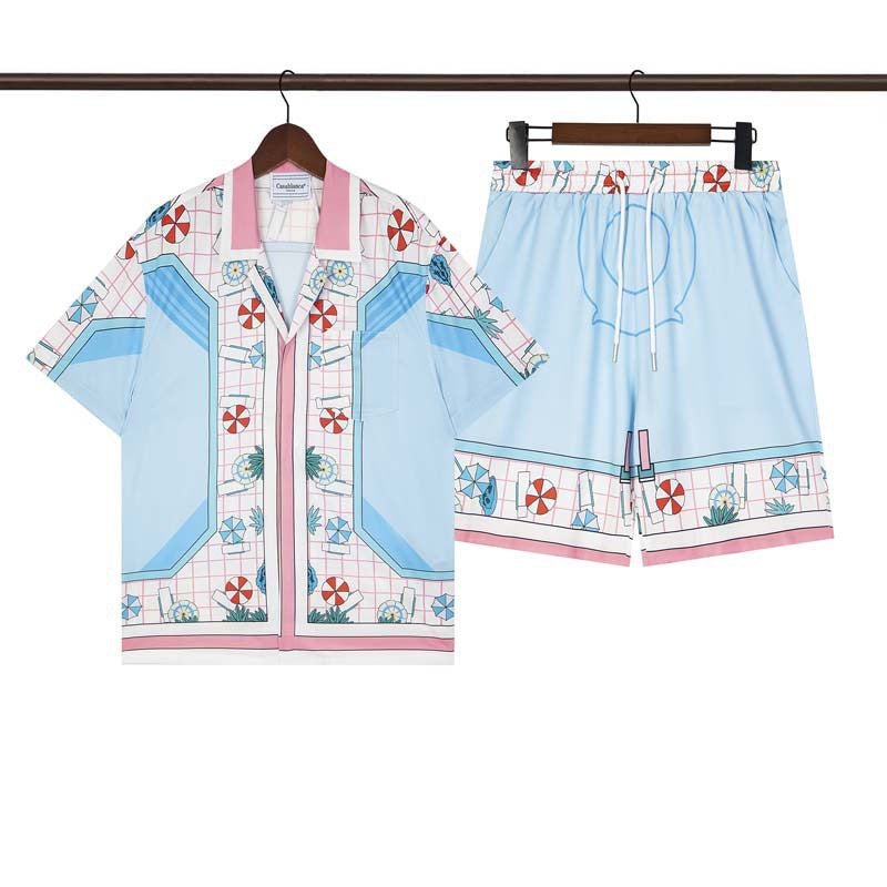 CASABLANCA PARIS SUMMER SET – Premium Shirt & Shorts Set