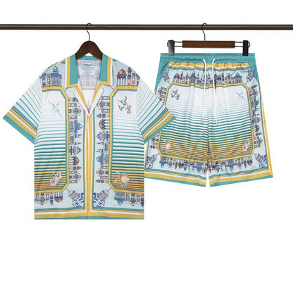 CASABLANCA PARIS SUMMER SET – Premium Shirt & Shorts Set