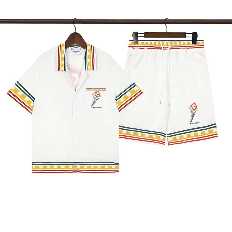 CASABLANCA PARIS SUMMER SET – Premium Shirt & Shorts Set