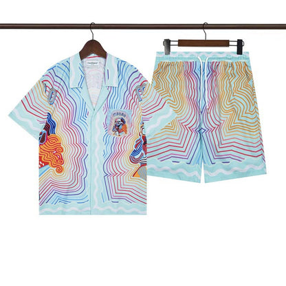 CASABLANCA PARIS SUMMER SET – Premium Shirt & Shorts Set