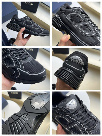 Dior B30 Triple Black Mesh Sneakers - HIGH QUALITY 1:1