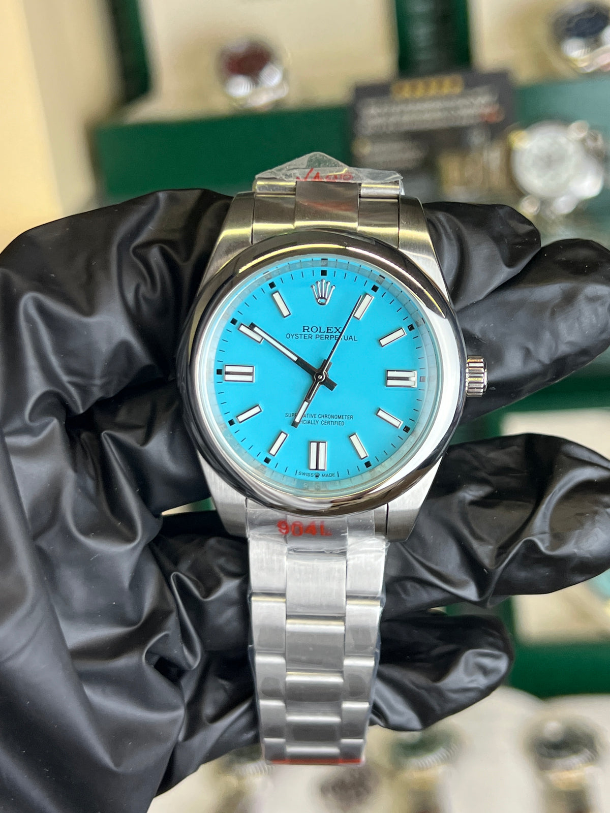 ROLEX TIFFANY OYSTER PERPETUAL 41MM U1 FACTORY - AUTOMATIQUE