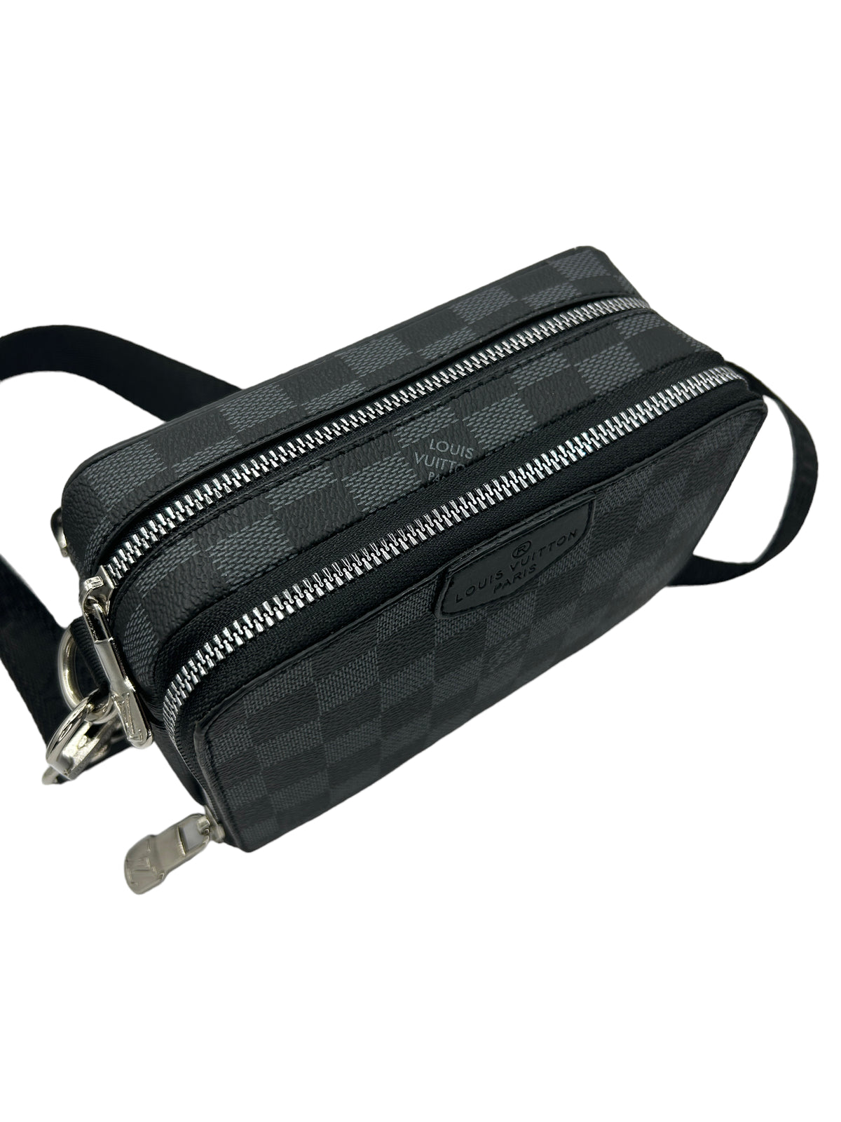 LOUIS VUITTON BAG - Damier Graphite Alpha - SMALL - UNISEX - CHECKED