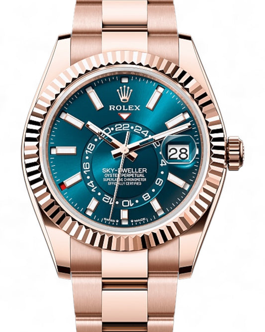 Rolex Sky-Dweller Oyster, 42 mm, Everose-Gold - JUBILEE - U1 FACTORY - AUTOMATIK