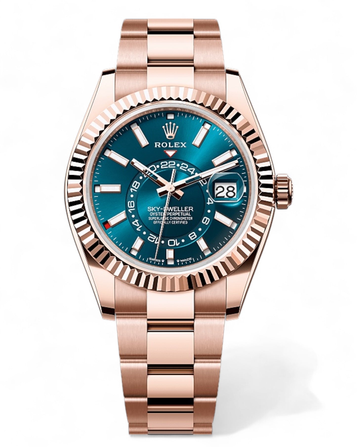 Rolex Sky-Dweller Oyster, 42 mm, Everose-Gold - JUBILEE - U1 FACTORY - AUTOMATIK