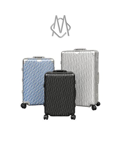 RIMOWA X DIOR ALUMINIUM LUGGAGE -  HIGH QUALITY 1:1