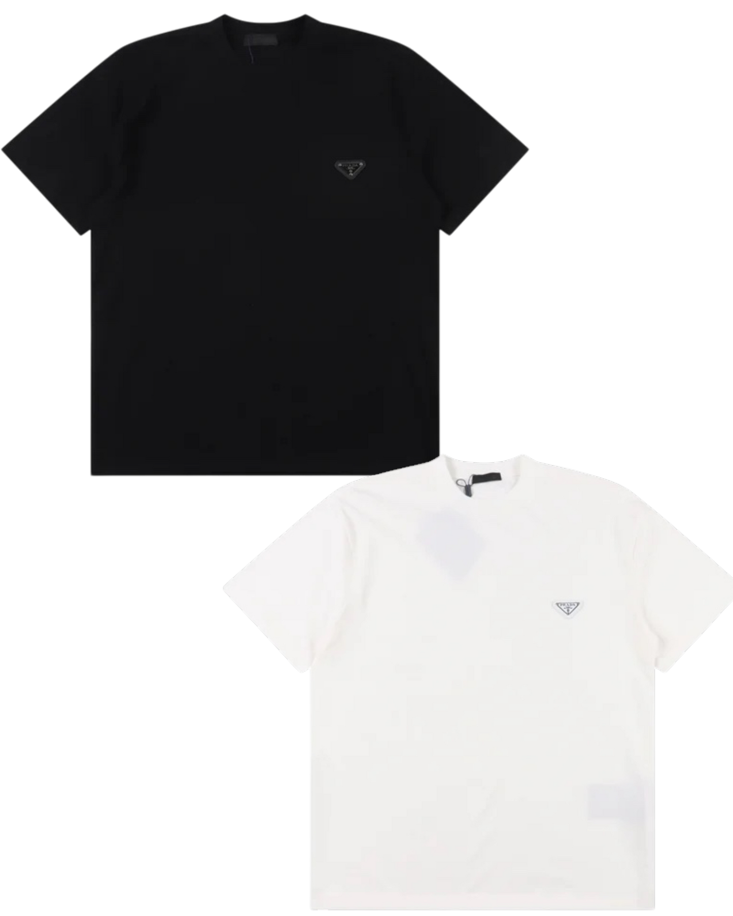 PRADA T-SHIRT - SCHWARZ / WEIß - SUPER CLONE 260g