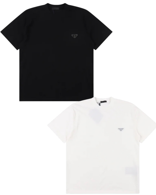 PRADA T-SHIRT - SCHWARZ / WEIß - SUPER CLONE 260g