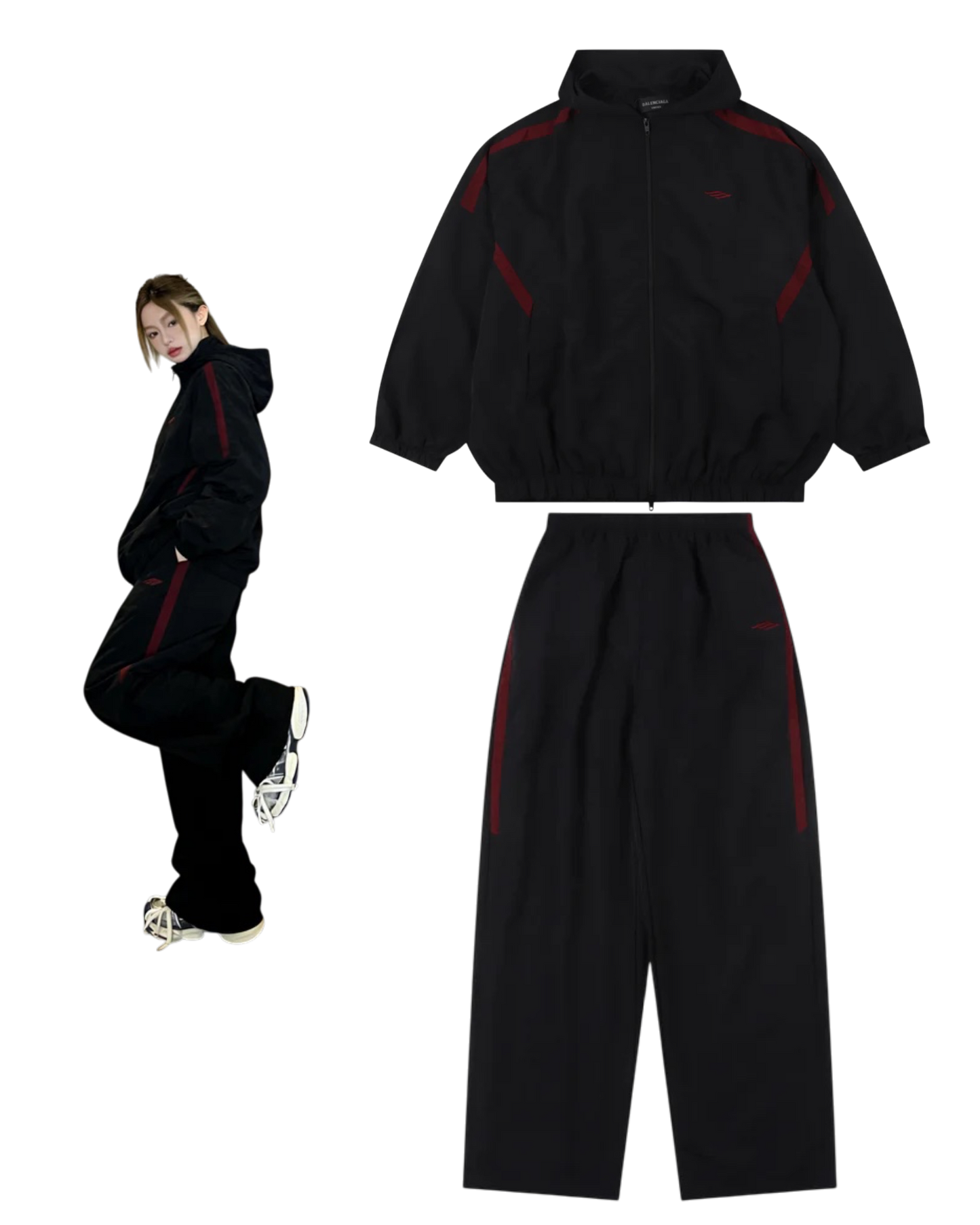 BALENCIAGA 3M TRACK JACKET SET - SUPER CLONE