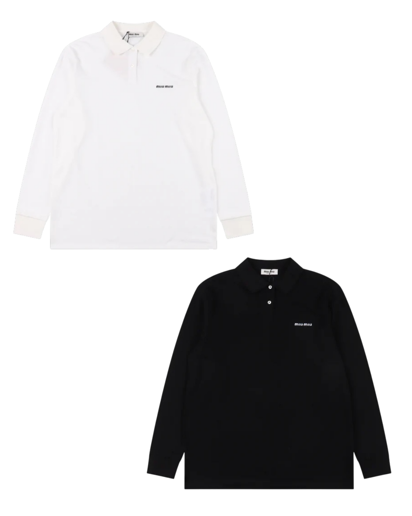 MIU MIU ESSENTIAL LONGSLEEVE POLO - SUPER CLONE