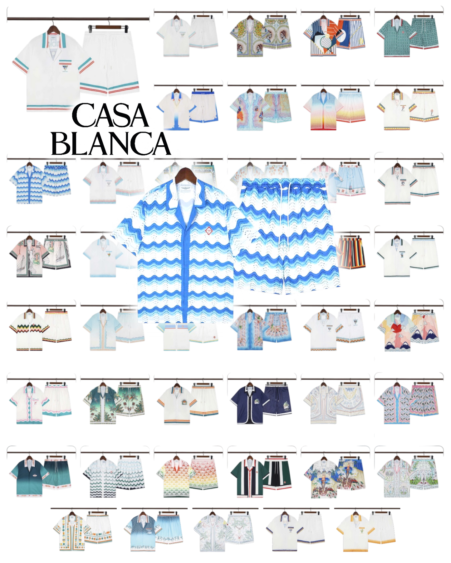 CASABLANCA PARIS SUMMER SET – Premium Shirt & Shorts Set
