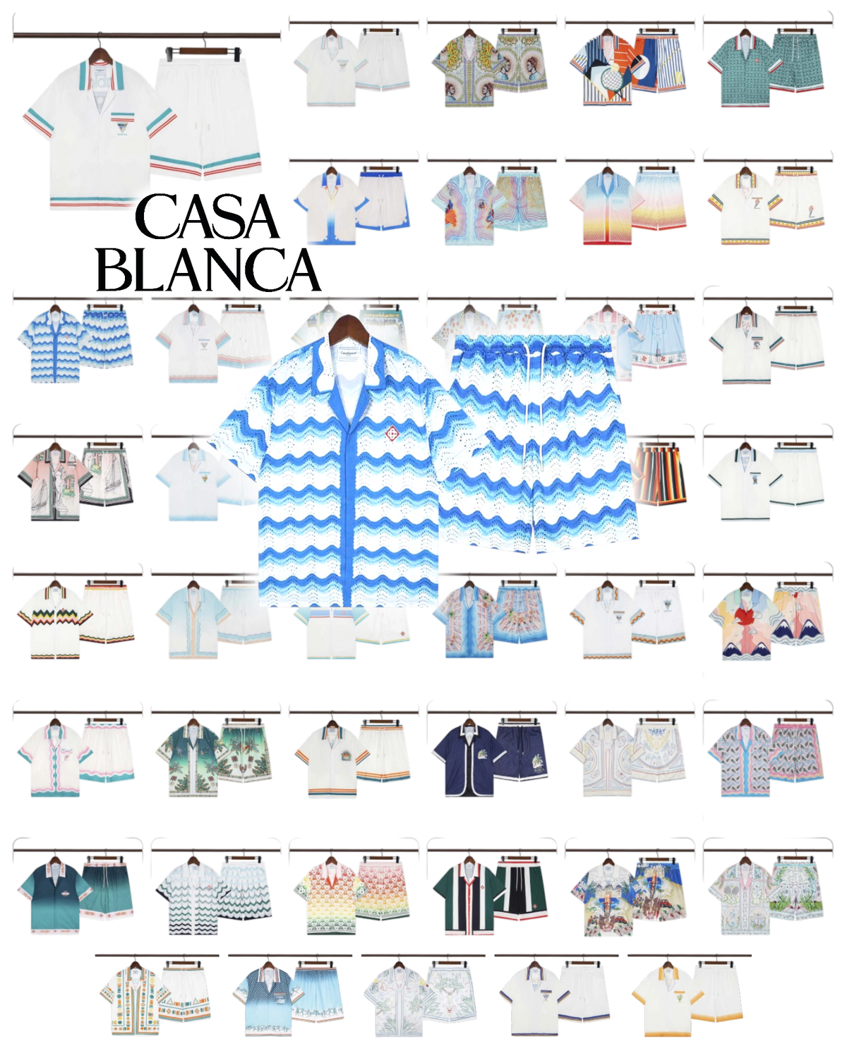 CASABLANCA PARIS SUMMER SET – Premium Shirt & Shorts Set