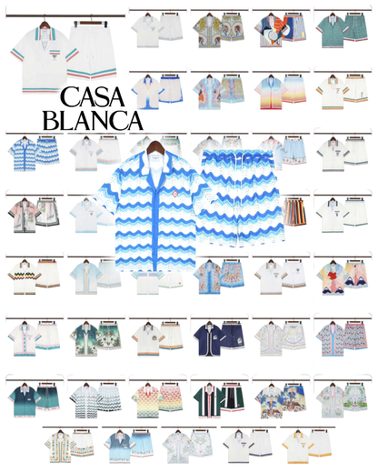 CASABLANCA PARIS SUMMER SET – Premium Shirt & Shorts Set