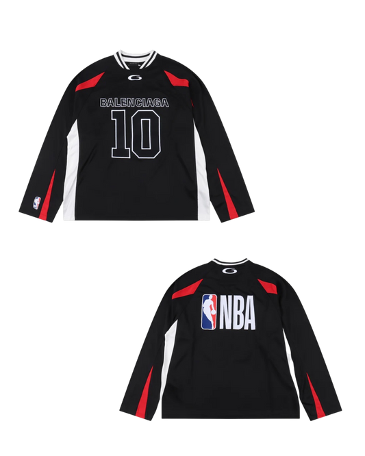 Balenciaga X NBA Collaboration Langarm-T-ShirT – mit Tags – 1:1 HIGH END