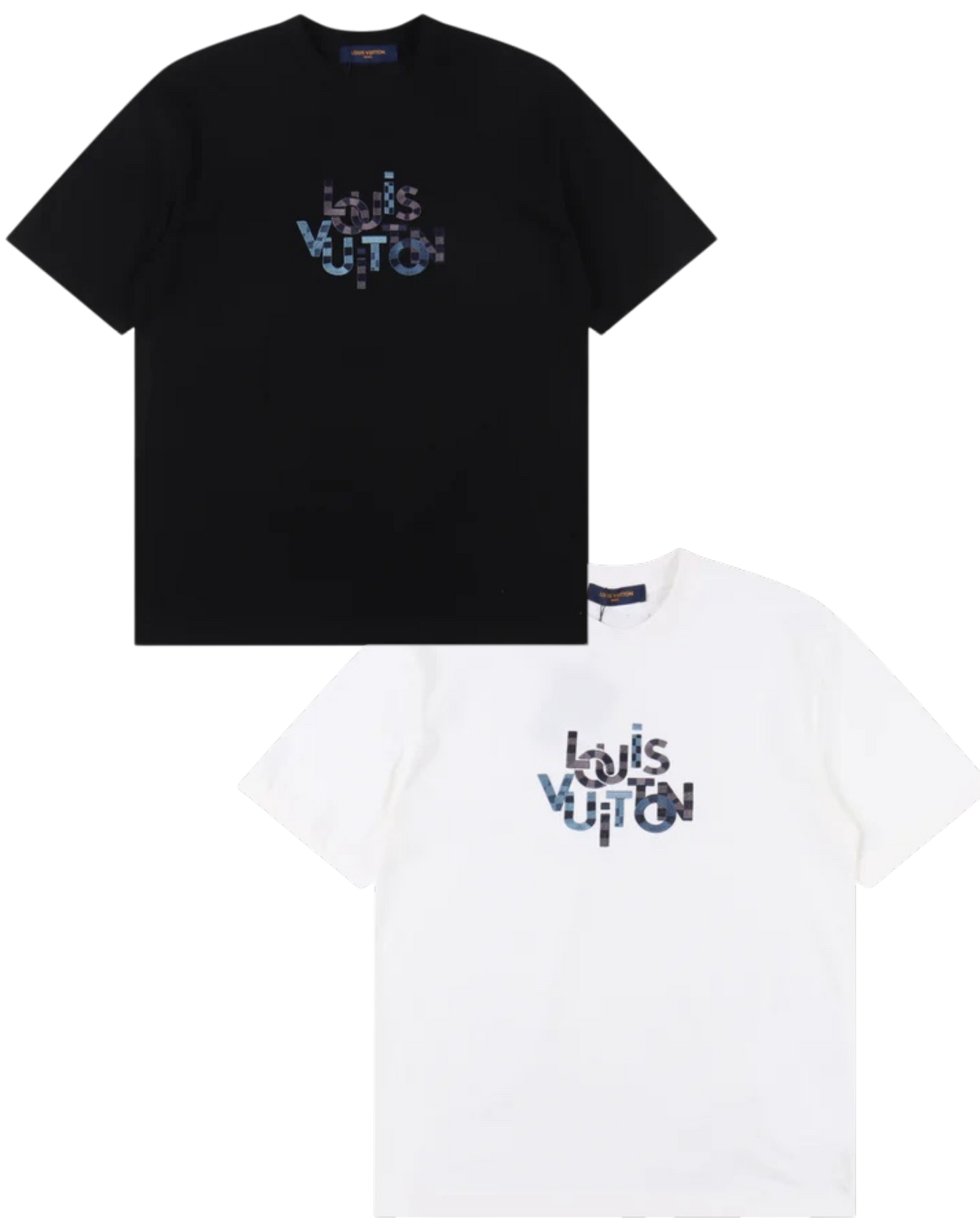 LOUIS VUITTON T-SHIRT - SCHWARZ / WEIß - SUPER CLONE 260g
