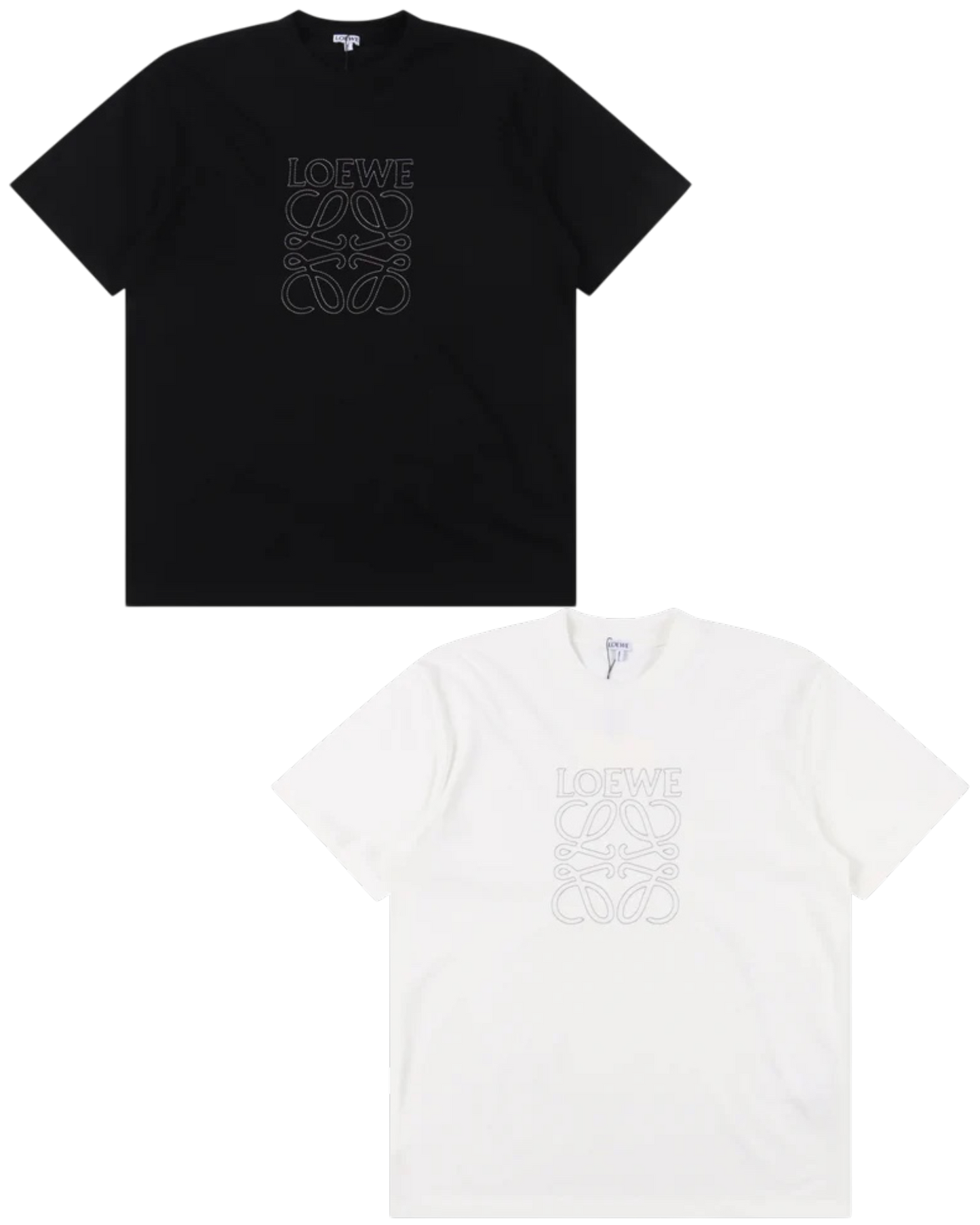 LOEWE T-SHIRT - SCHWARZ / WEIß - SUPER CLONE 260g
