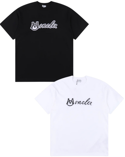 MONCLER T-SHIRT - SCHWARZ / WEIß - SUPER CLONE 260g