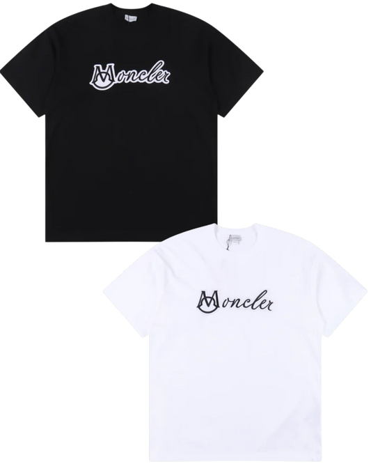 MONCLER T-SHIRT - SCHWARZ / WEIß - SUPER CLONE 260g