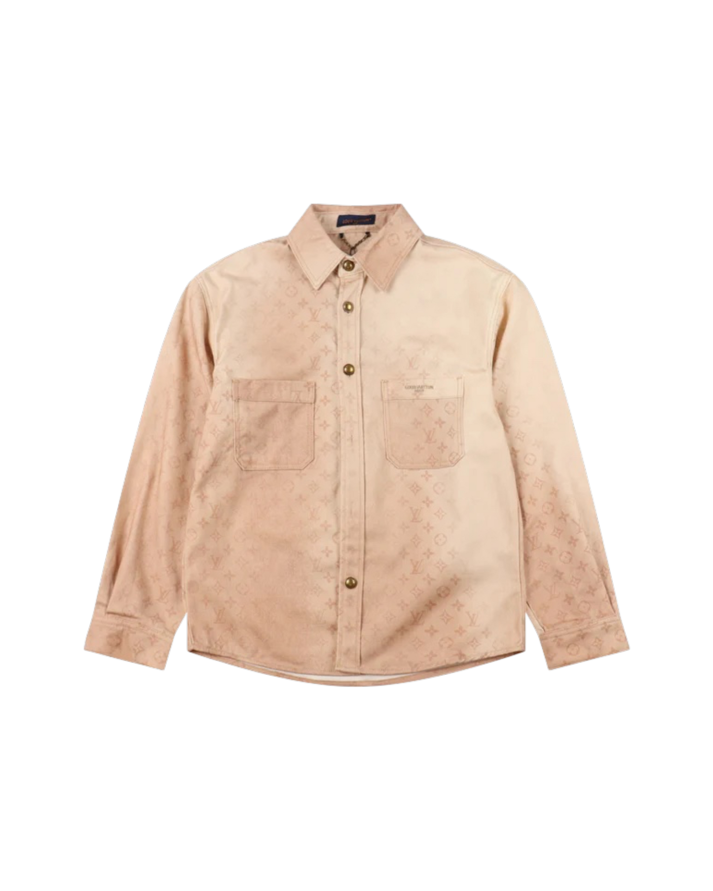 LOUIS VUITTON MONOGRAM DENIM SHIRT JACKET – BEIGE VINTAGE EDITION – mit Tags – 1:1 HIGH END