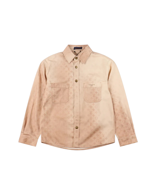 LOUIS VUITTON MONOGRAM DENIM SHIRT JACKET – BEIGE VINTAGE EDITION – mit Tags – 1:1 HIGH END