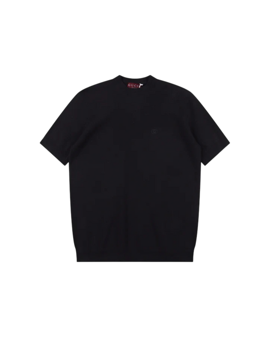 GUCCI KNIT T-SHIRT – Black Minimal Edition – 1:1 HIGH END