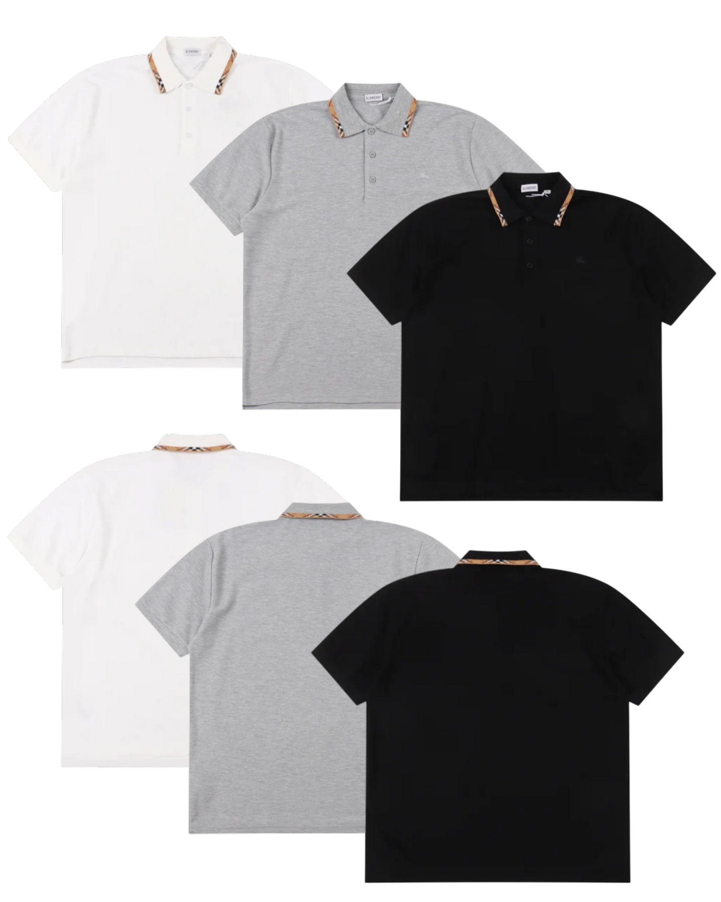 BURBERRY CHECK COLLAR POLO SHIRT – mit Tags – 1:1 HIGH END