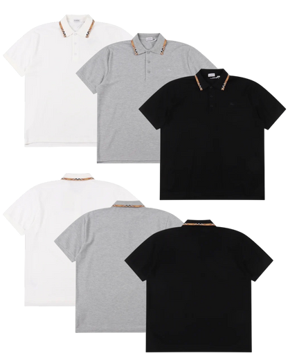 BURBERRY CHECK COLLAR POLO SHIRT – mit Tags – 1:1 HIGH END
