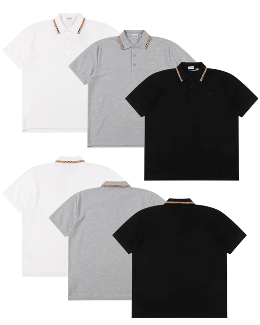 BURBERRY CHECK COLLAR POLO SHIRT – mit Tags – 1:1 HIGH END
