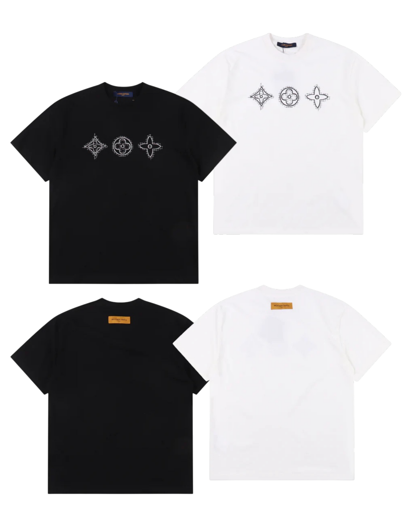 LOUIS VUITTON T-SHIRT - SCHWARZ / WEIß - SUPER CLONE 260g