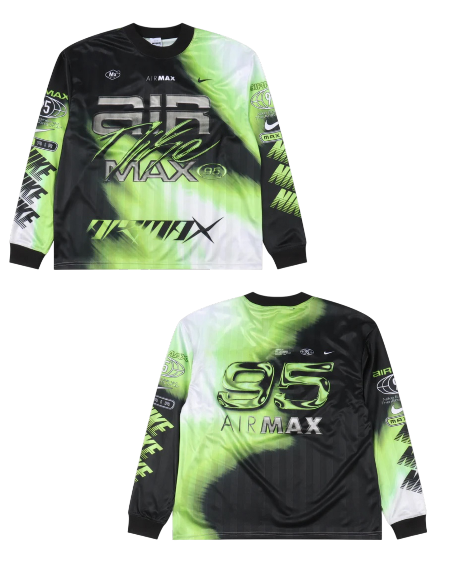 NIKE AIR MAX 95 CULTURE OF FOOTBALL LONGSLEEVE– mit Tags – 1:1 HIGH END