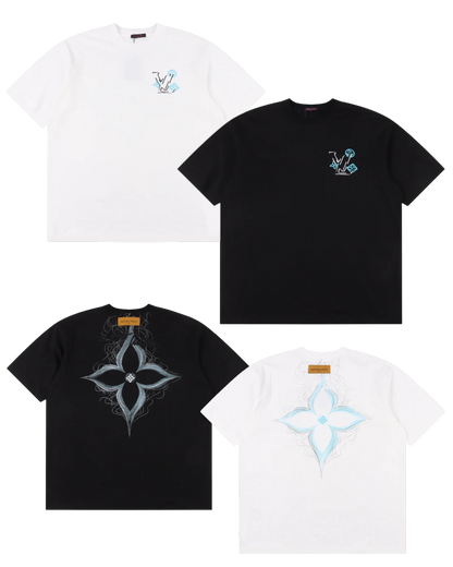 LOUIS VUITTON T-SHIRT - SCHWARZ / WEIß - SUPER CLONE 260g