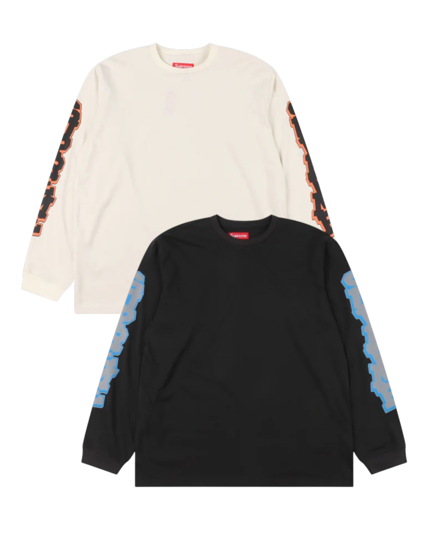 SUPREME CRACKED SLEEVE L/S TOP – mit Tags – 1:1 HIGH END