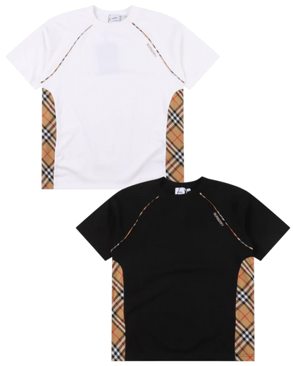 BURBERRY T-SHIRT - SCHWARZ / WEIß - SUPER CLONE 260g