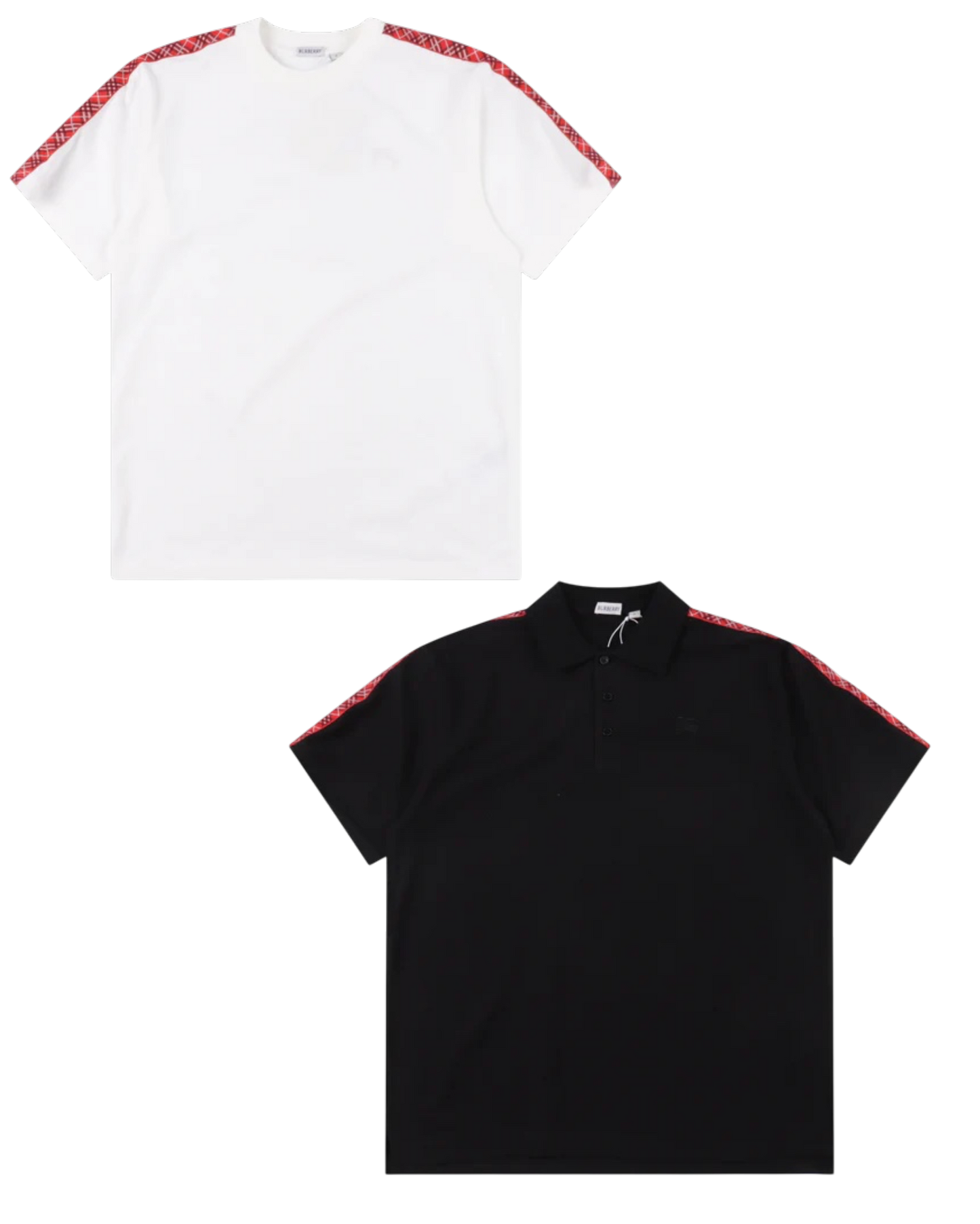 BURBERRY T-SHIRT - SCHWARZ / WEIß - SUPER CLONE 260g