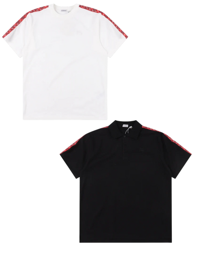 BURBERRY T-SHIRT - SCHWARZ / WEIß - SUPER CLONE 260g
