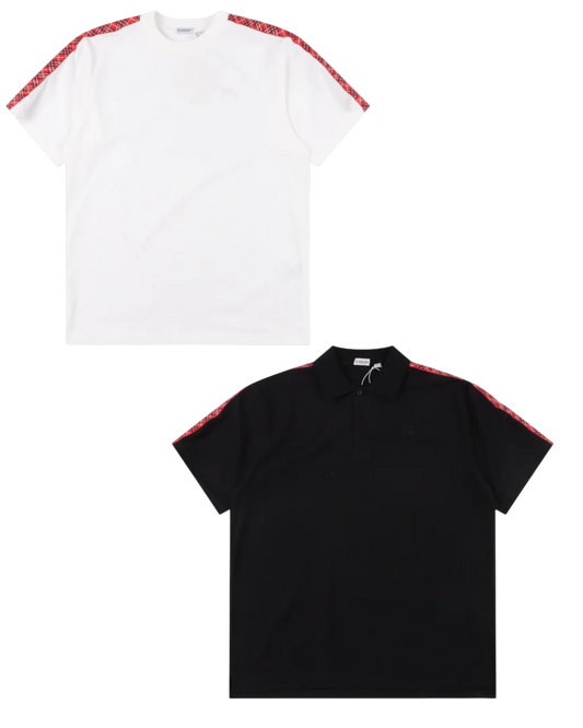 BURBERRY T-SHIRT - SCHWARZ / WEIß - SUPER CLONE 260g
