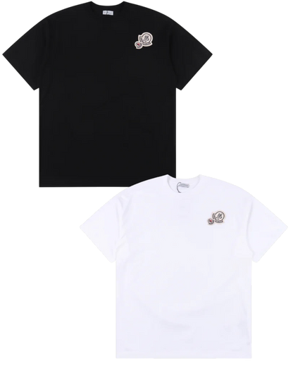 MONCLER T-SHIRT - SCHWARZ / WEIß - SUPER CLONE 260g