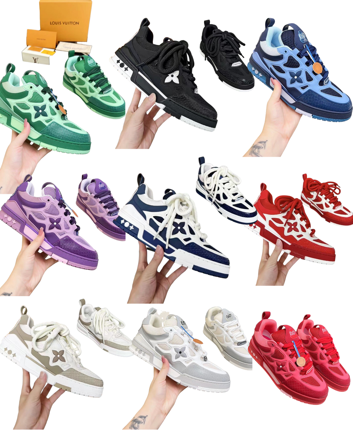 LOUIS VUITTON SKATE TRAINER SNEAKER  – mit Box – 1:1 HIGH END