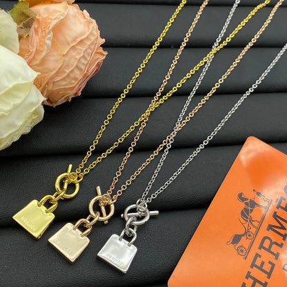 HERMÈS AMULETTES BIRKIN PENDANT NECKLACE – Full Set - 1:1 HIGH END