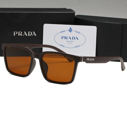 PRADA RECTANGULAR LOGO SUNGLASSES – FULL SET – 1:1 HIGH END