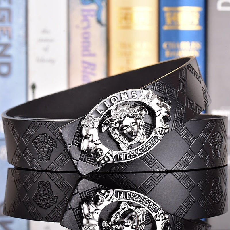 VERSACE MEDUSA AND RETRO EMBOSSED LEATHER BELT COLLECTION – 1:1 HIGH END