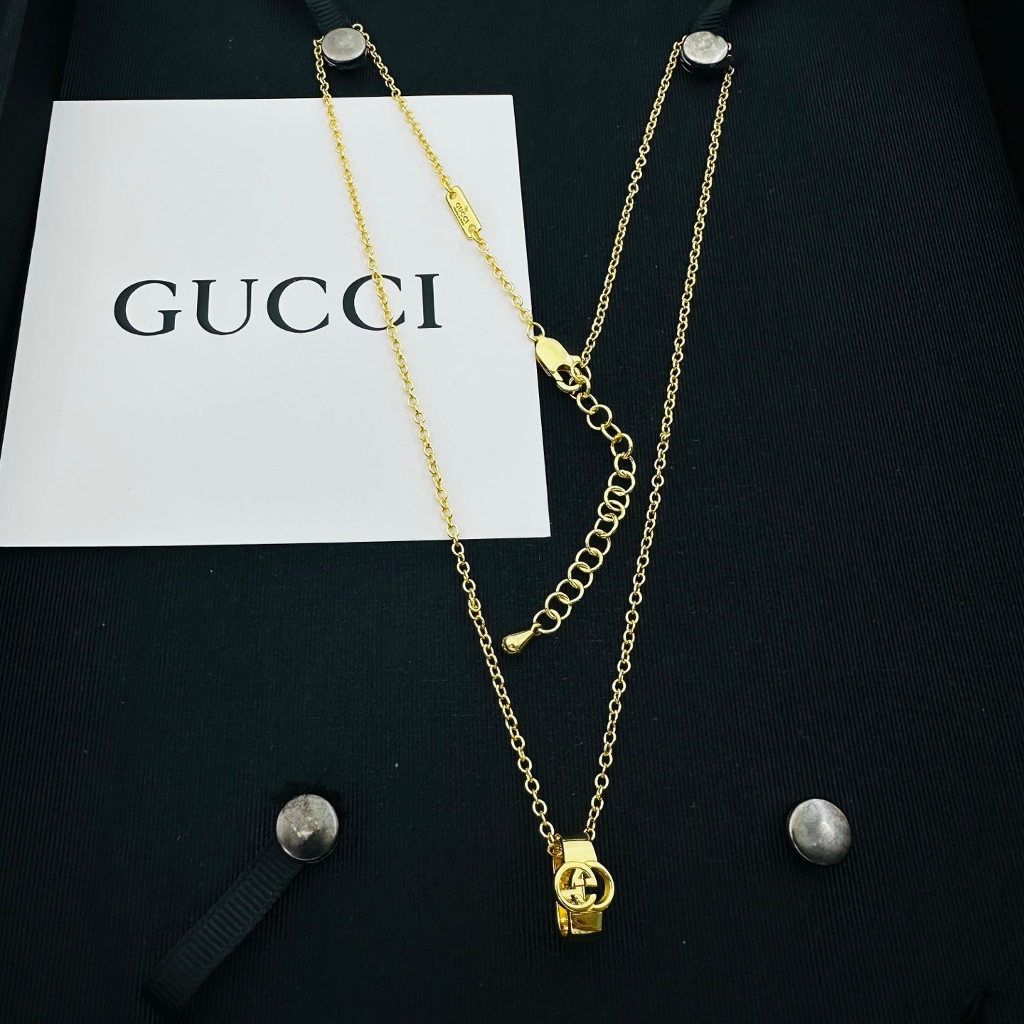 GUCCI INTERLOCKING G NECKLACE – Full Set - 1:1 HIGH END