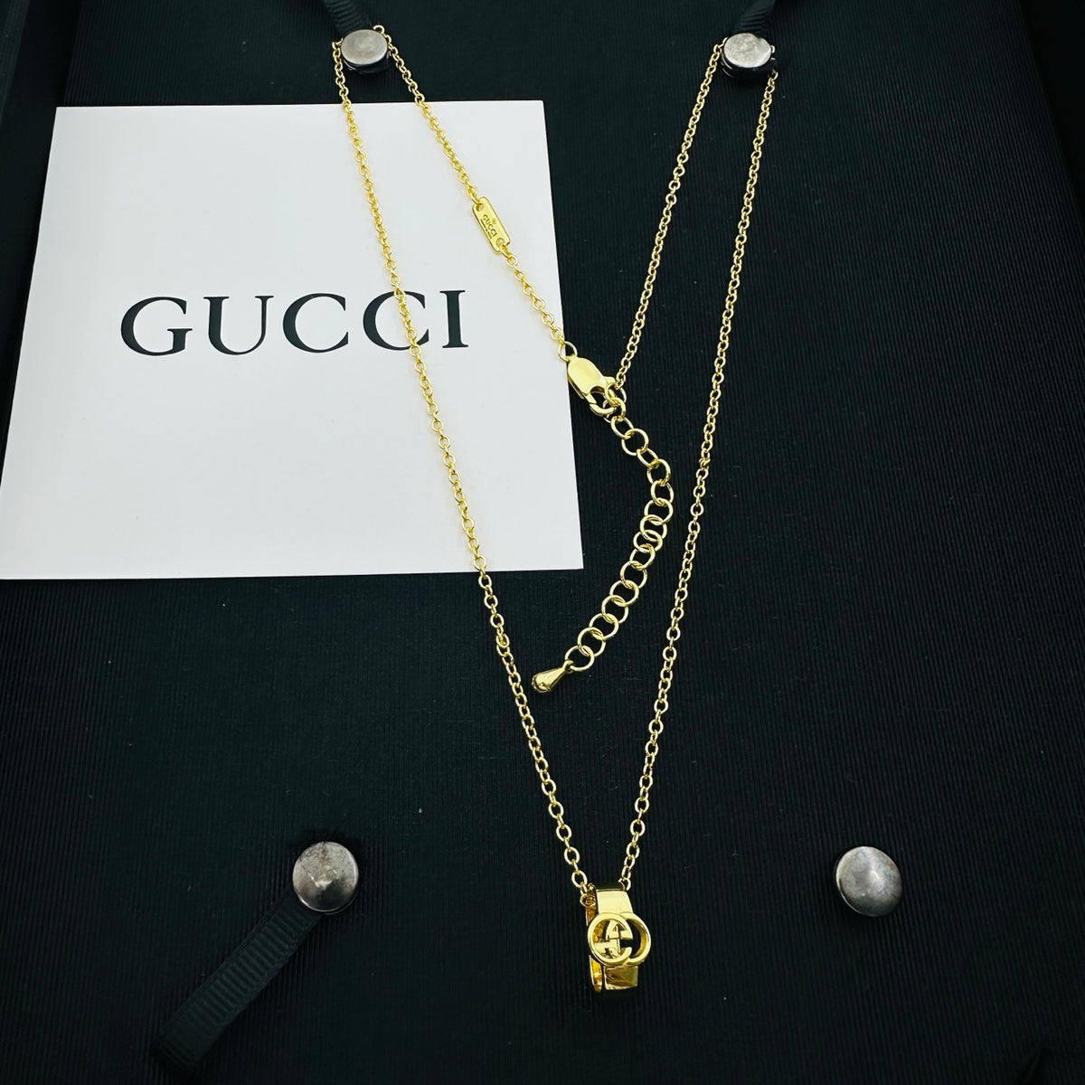 GUCCI INTERLOCKING G NECKLACE – Full Set - 1:1 HIGH END
