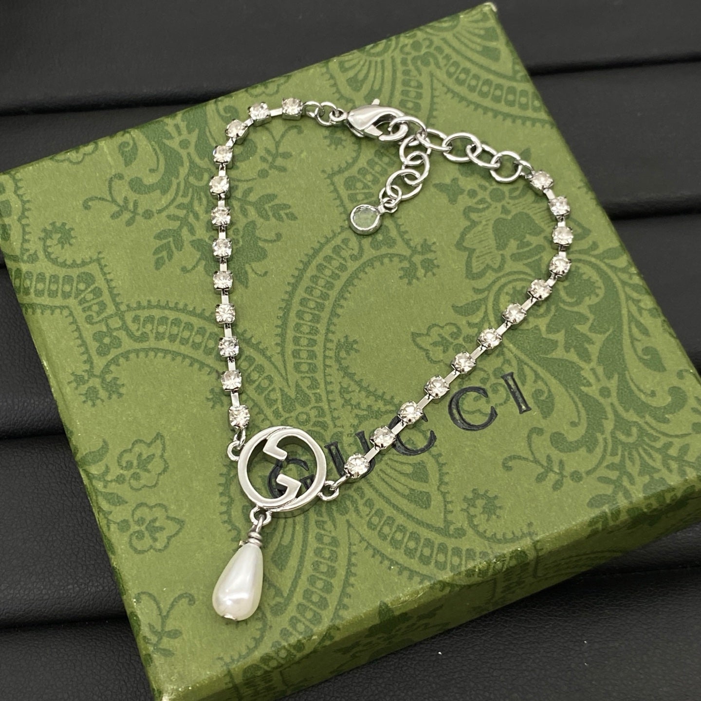 GUCCI GG MARMONT CRYSTAL BRACELET – Full Set - 1:1 HIGH END