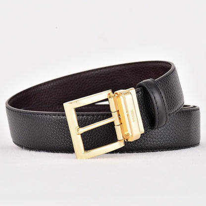 PRADA BUSINESS RETRO PIN BUCKLE LEATHER BELT COLLECTION – FULL SET – 1:1 HIGH END