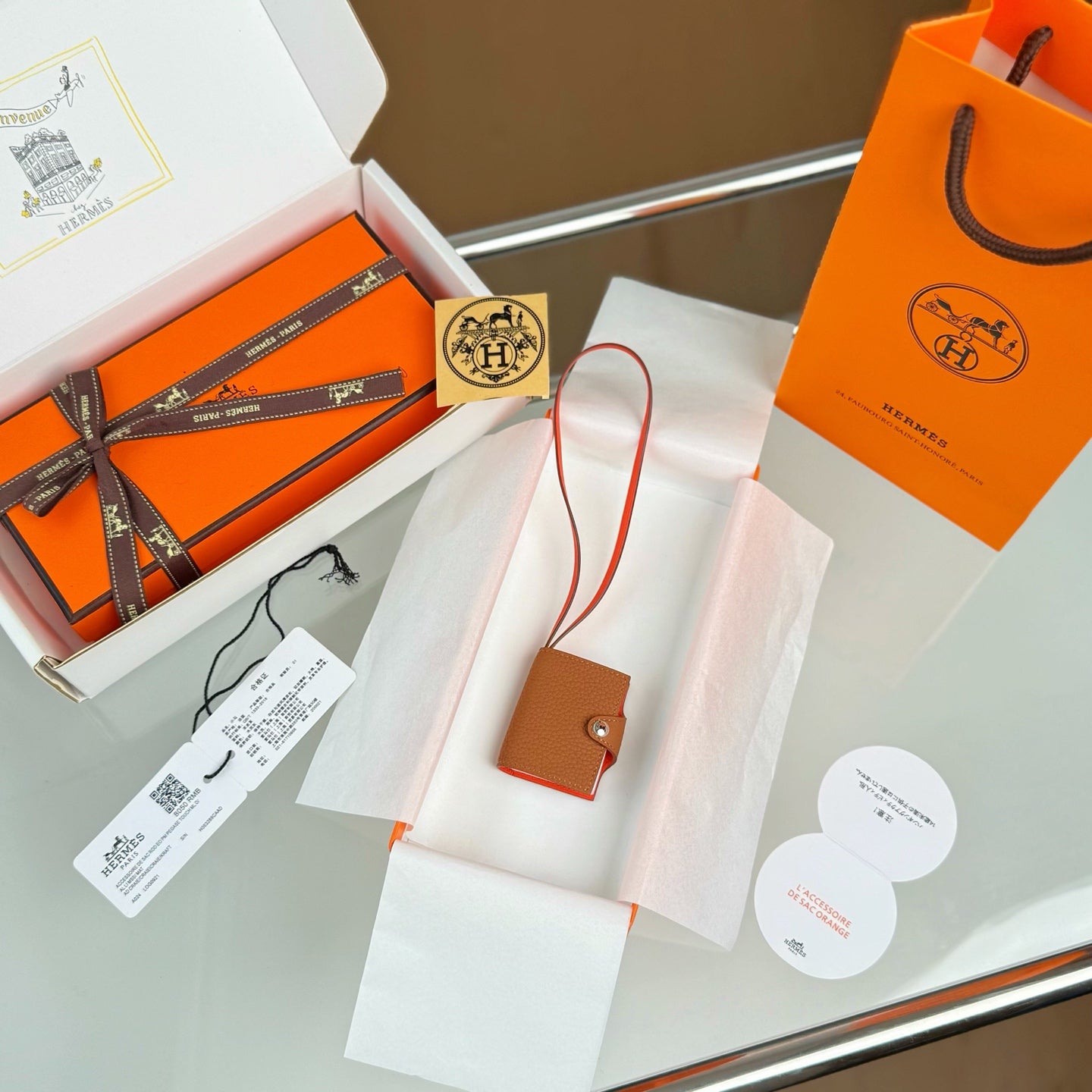 HERMÈS CARMEN NOTEBOOK CHARM – FULL SET – 1:1 HIGH END