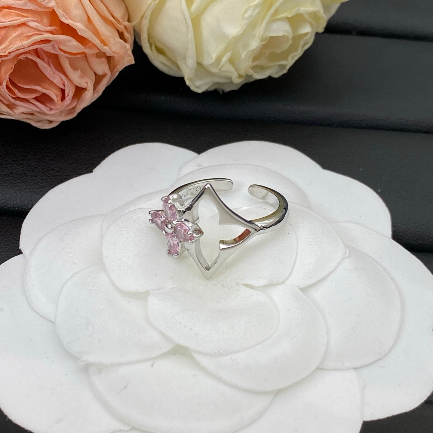 LOUIS VUITTON PINK BLOSSOM RING – Full Set - 1:1 HIGH END