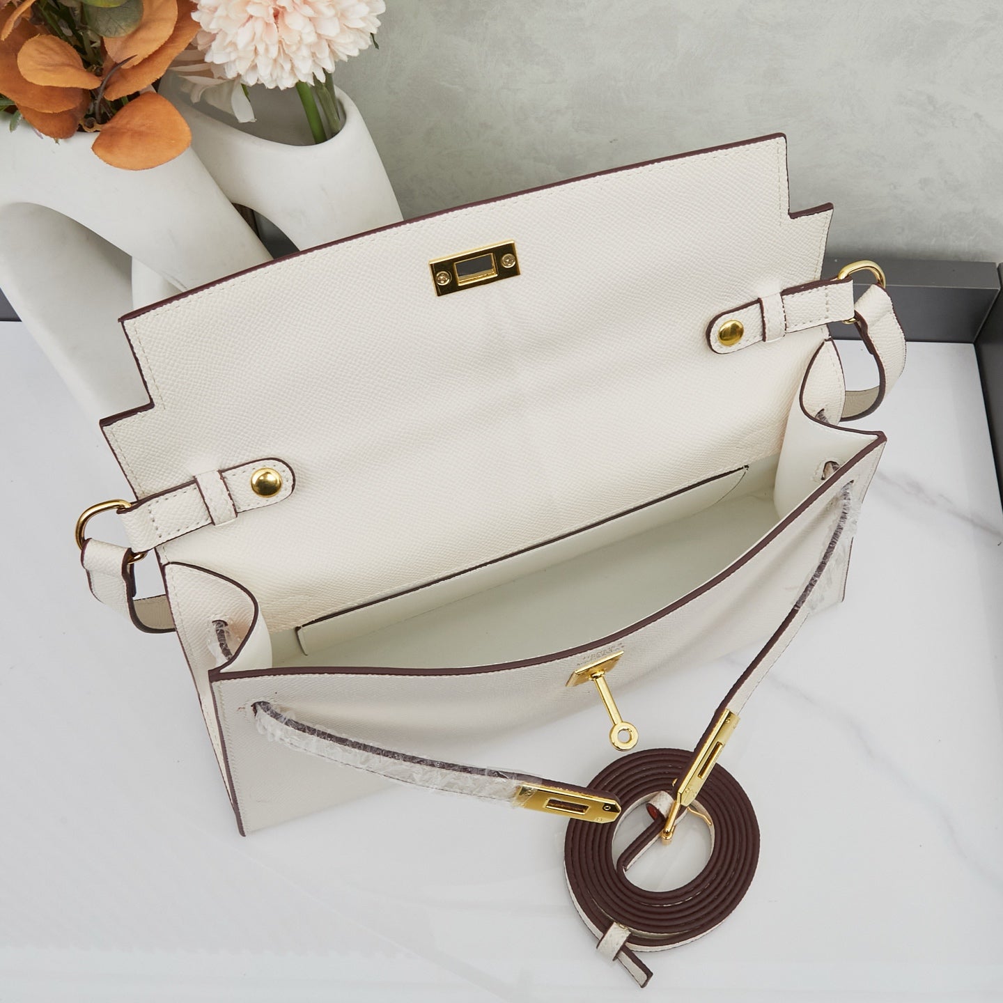 HERMÈS DANSE II EVERCOLOR PALLADIUM HARDWARE GOLD SILVER - 1:1 HIGH END