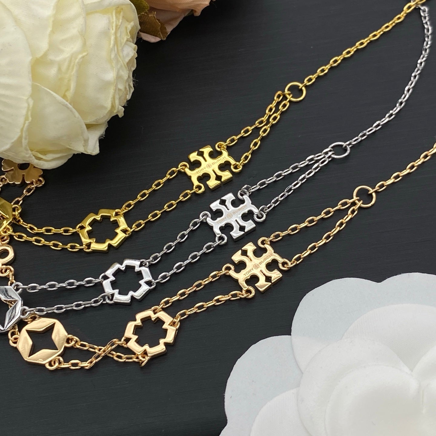 LOUIS VUITTON MONOGRAM FLOWER NECKLACE – Full Set - 1:1 HIGH END