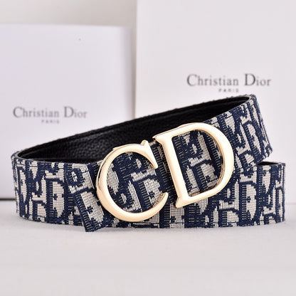 DIOR OBLIQUE CD CD-ICON BUCKLE BELT – FULL SET – 1:1 HIGH END
